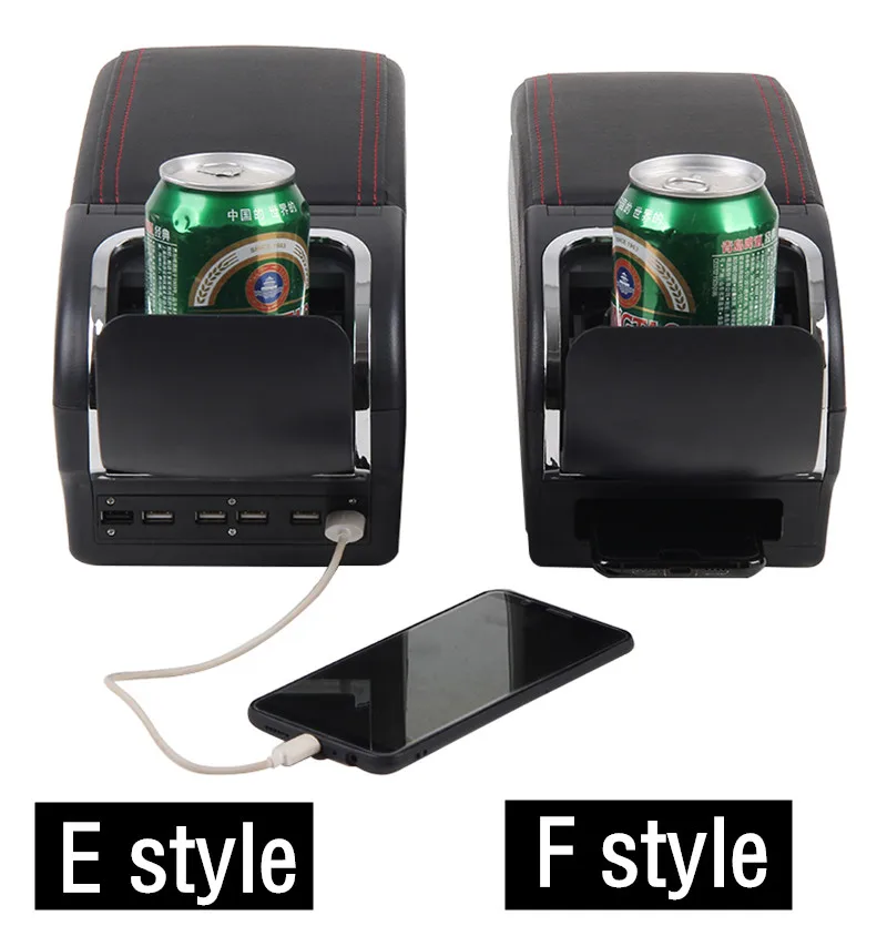 9 USB interface For Toyota yaris vitz Jewela model Armrest box Center Centre Console Storage Box with decoration accesso | Автомобили и