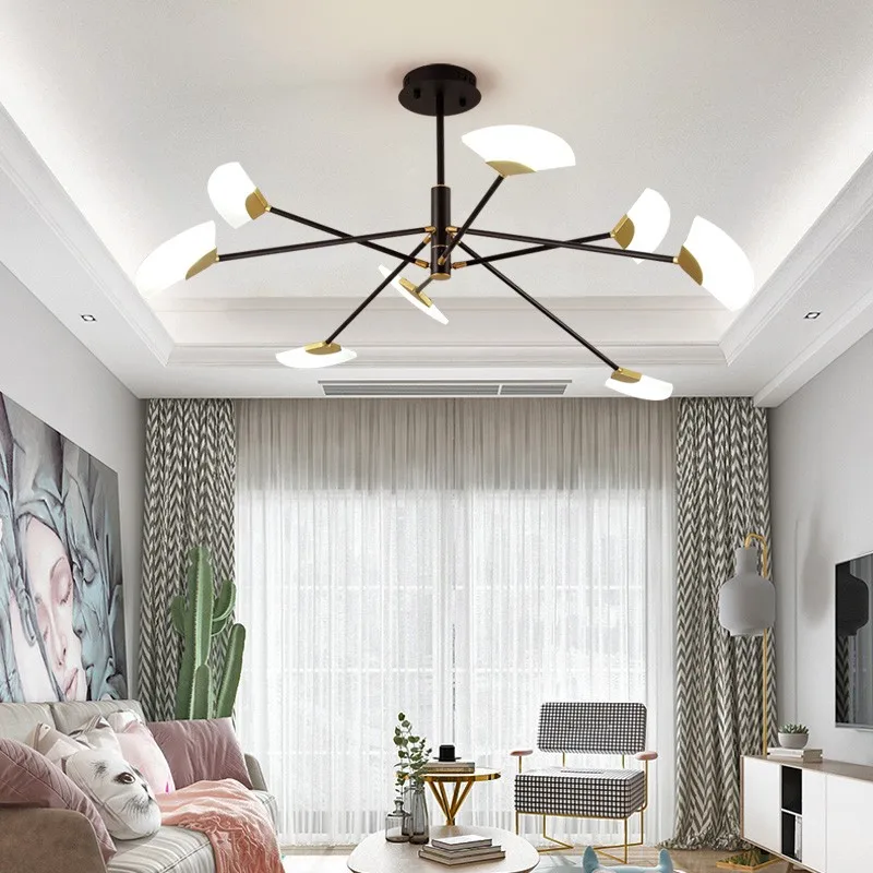 Современный подвесной светильник в скандинавском стиле для гостиной