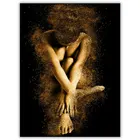 5d алмазная живопись сделай сам, полная картина, квадратная, золотая, Обнаженная женщина, настенное искусство, алмазная живопись, мозаика, вышивка крестиком