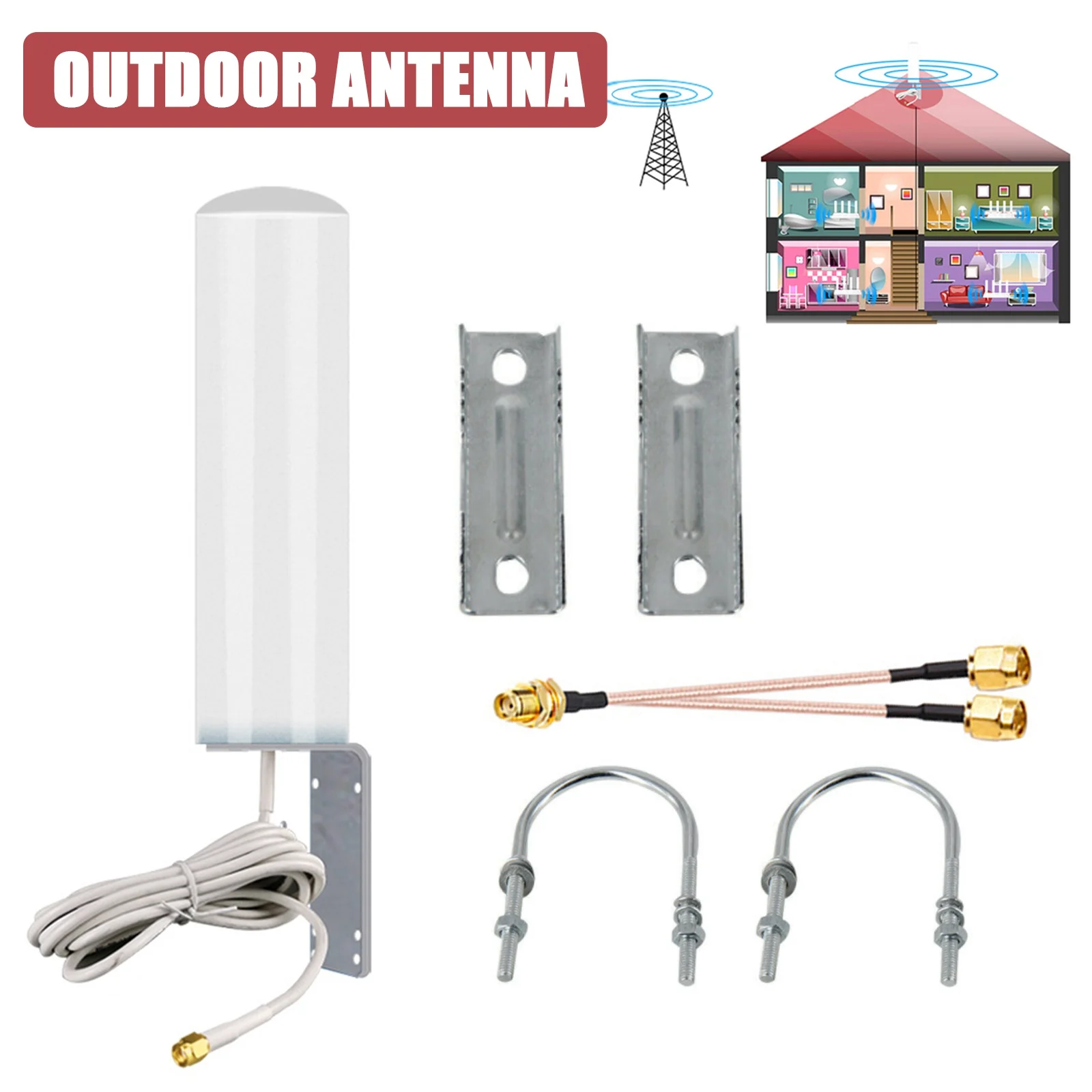 

6dBi Helium Hotspot Miner Outdoor 915mhz LoRa антенна для RAK Nebra Bobcat