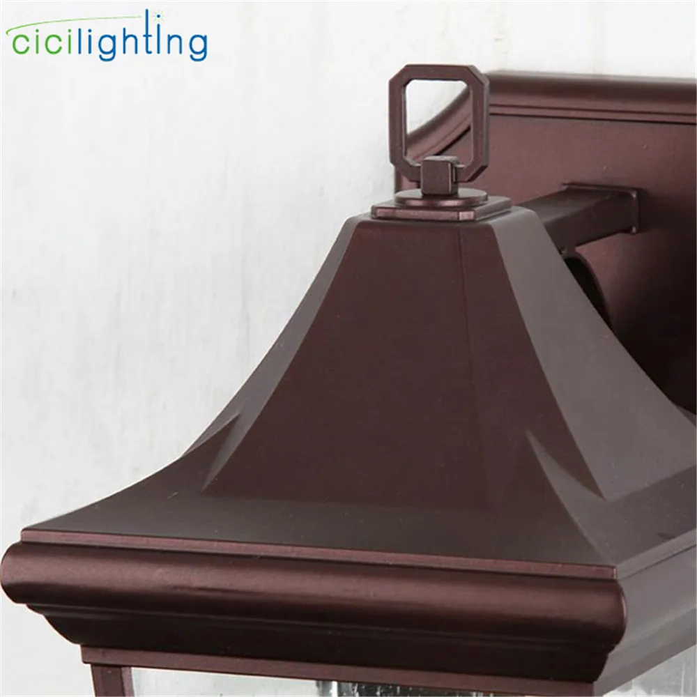 Наружное настенное бра 7 Вт E27 Светодиодный светильник Настенный стеклянный с