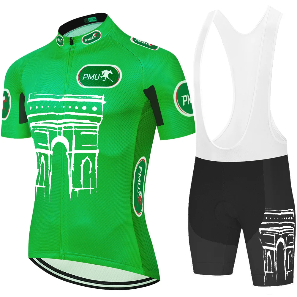 Новый de Франция дышащий спортивный костюм для велоспорта комплект из майки и