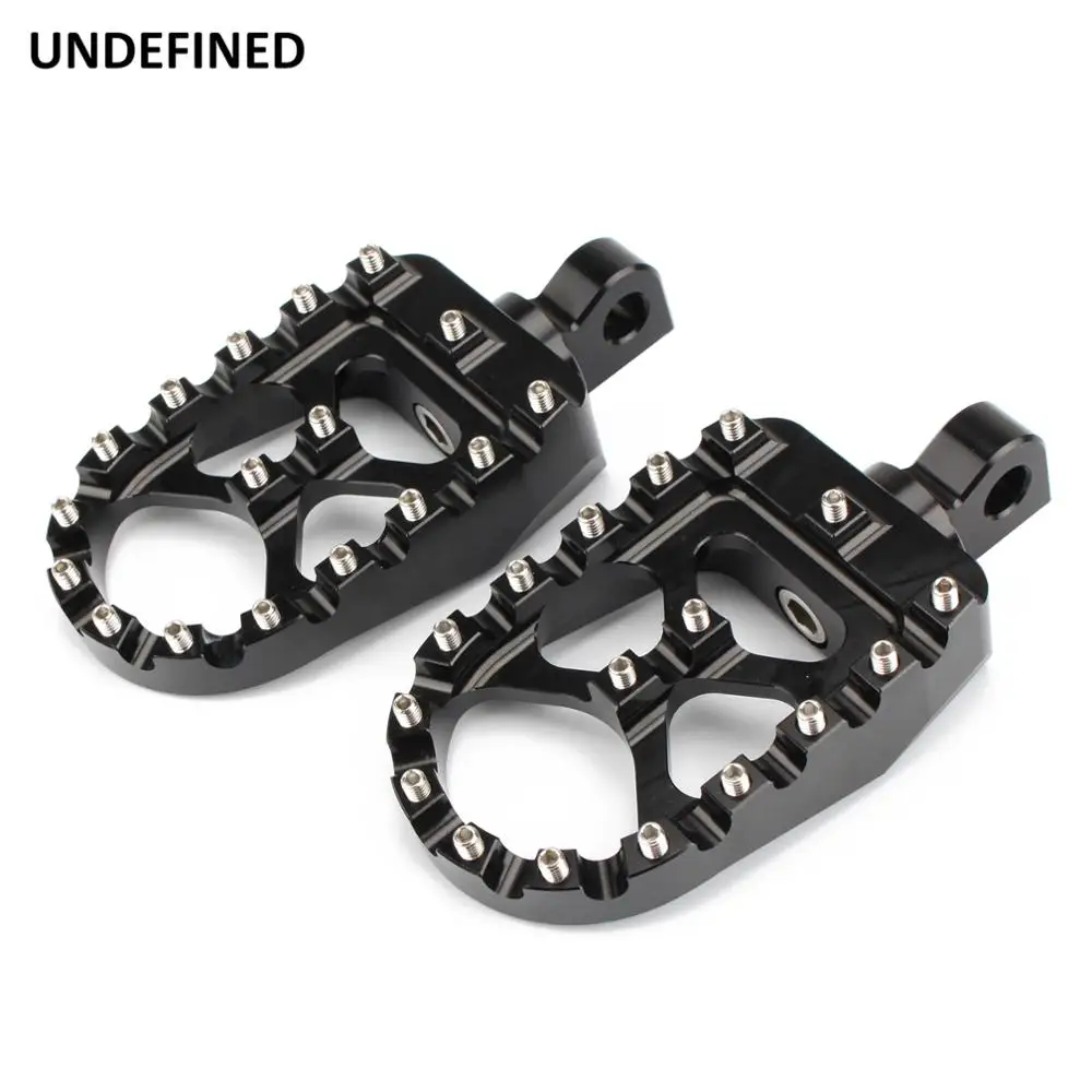 

Motorcycle MX Foot Pegs Wide Roating Footrest Pedals For Harley Dyna Fatboy Street Bob Wide Glide Bobber Sportster Iron 883