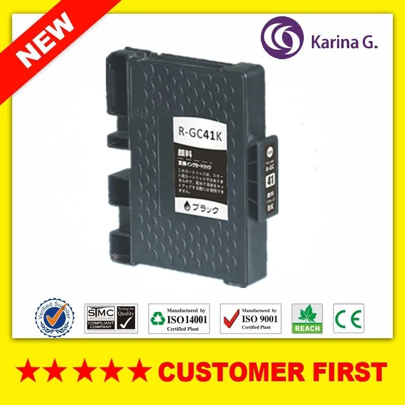 Пигментные чернила картридж совместимый для Ricoh GC41 Aficio SG 3110DNw 3110SFNw 3100SNw 2100N 3110DN 7100DN