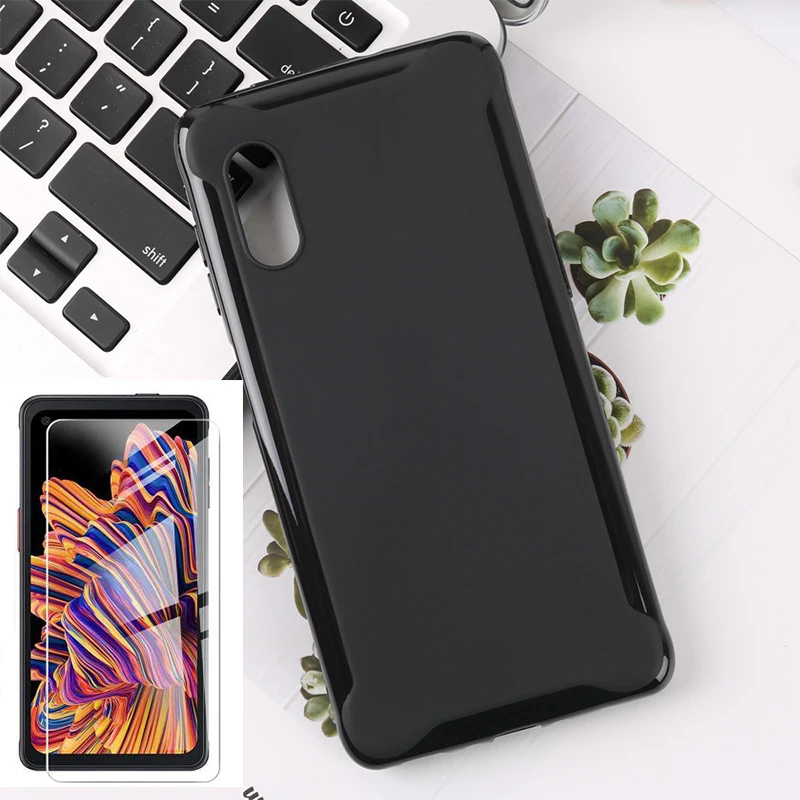 Чехол для Galaxy Xcover Pro, мягкий чехол из ТПУ с защитным закаленным стеклом для Samsung Galaxy Xcover Pro, SM-G715FN, 2020, 6,3 дюйма