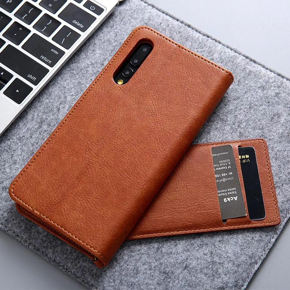 Винтажный чехол-Кошелек из искусственной кожи личи для huawei P20 Pro Lite P30 Pro, роскошный противоударный чехол для телефона mate 20 pro, чехол