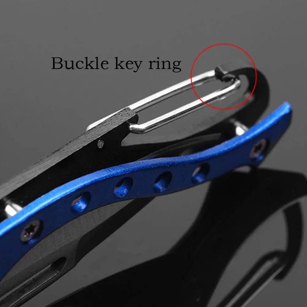 

Fold Knife Hang multi tool camp clip outdoor survive Pocket quickdraw Box Package Letter Open Opener Carabiner Blade Pare peel