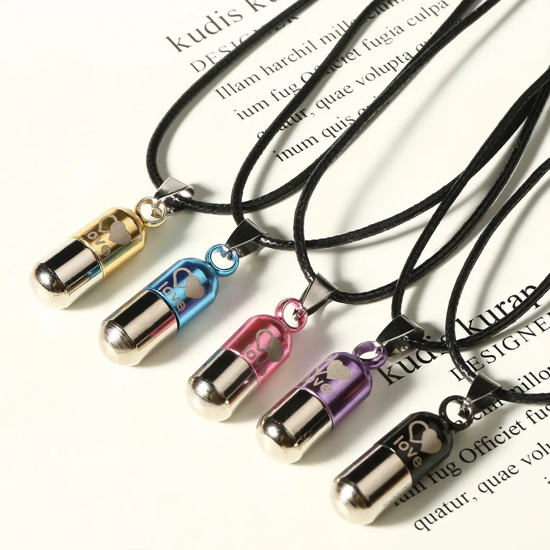 Shellhard пепельница Keepsake Neckalces винтажная металлическая урна Кремация любовь кулон в форме таблетки ожерелье для мужчин женщин ювелирные изделия