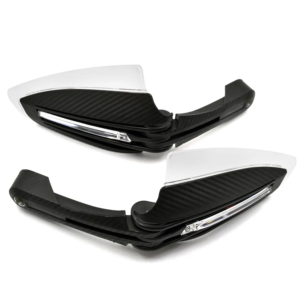 JAER Мотоцикл ATV 28 мм 22 мм Handbar желтый белый светодиодный фонарь Handguard ручной защита от ветра отражатель защита от падения рук