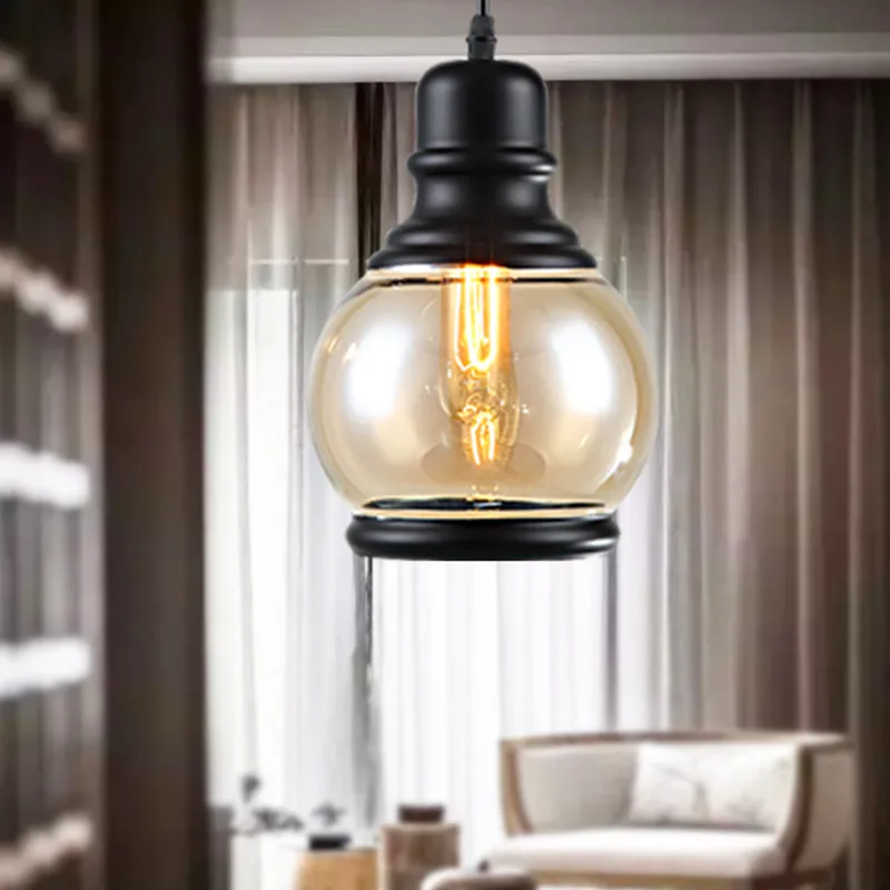 Американская кантри винтажная столовая лампа кафе чердак бар личность