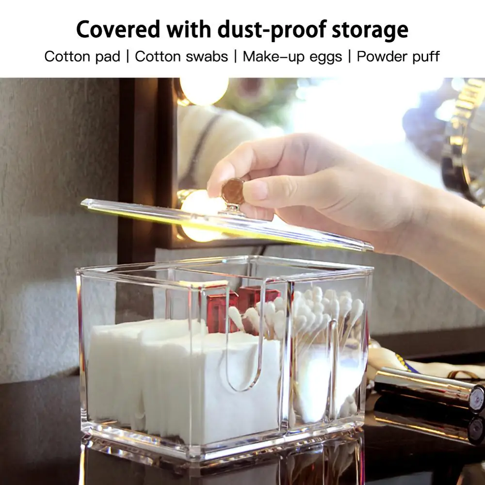 Акриловый Многофункциональный Круглый контейнер косметический Органайзер для
