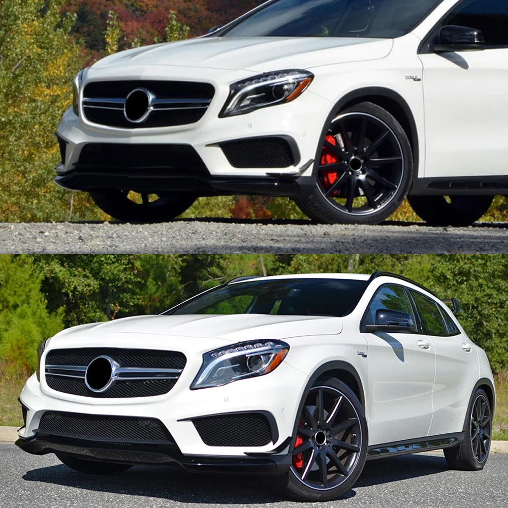 

Gloss Black Rear Bumper Splitter Canards for Mercedes GLA Class X156 GLA45 GLA250 & ANG Package 2014 - 2016