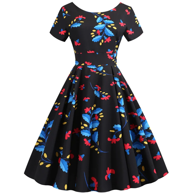 Летние Элегантные вечерние платья черного цвета в стиле ретро Хепберн женские