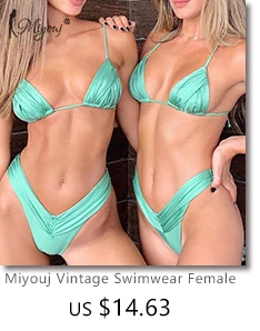 crochet bikini set Miyouj Push Up Swimsuits Sexy Bikinis Women Swimwear 2022 New Bikini Set Shiny Fabric Blue Solid Bathing Suits Summer Beachwear sport bikini set