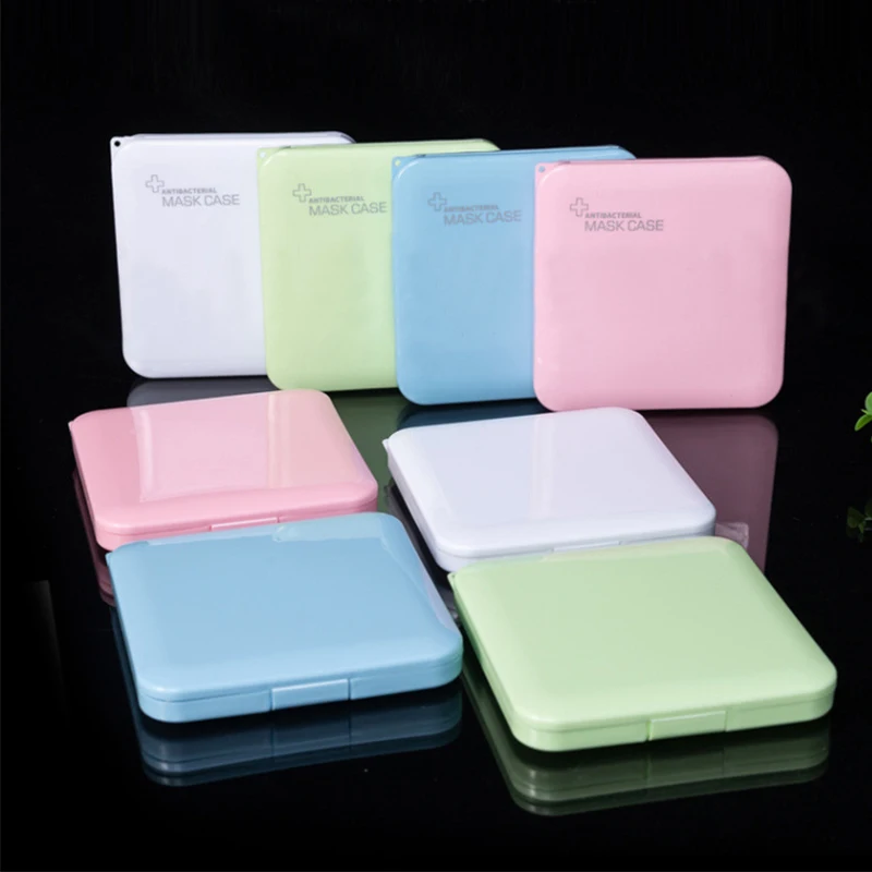 

1PC Storage Box Mask Case Fashion Organizer Household Moisture-proof Mask Holder Dustproof Portable Storage Face Mask Containers