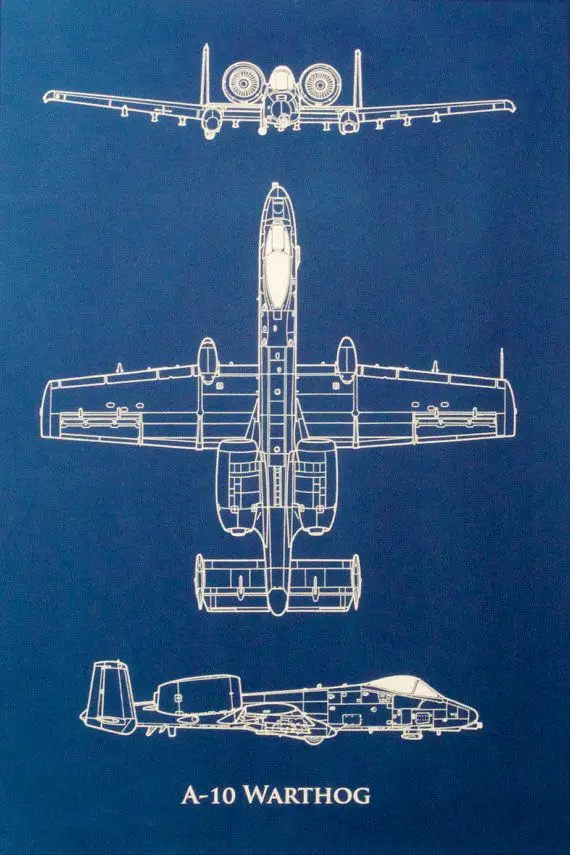 WW2 Plane F4U Corsair blueprintsci Fi Ретро винтажная наклейка из крафт бумаги Картина на холсте