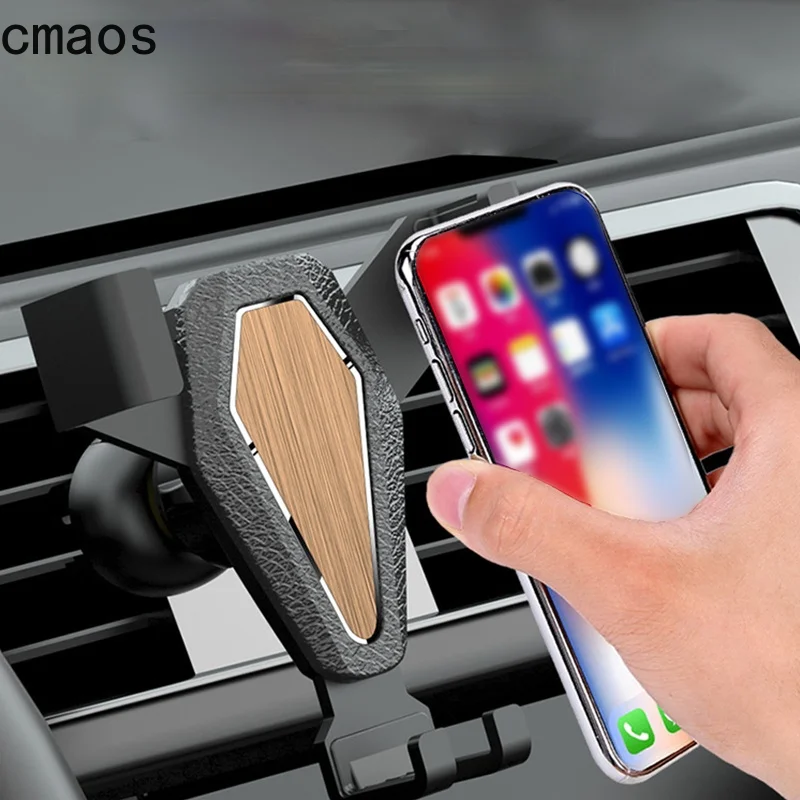 

CMAOS Gravity Car Holder For Phone Air Vent Clip Mount Mobile Cell Stand Smartphone GPS Support For iPhone 12 11 XS X XR Xiaomi