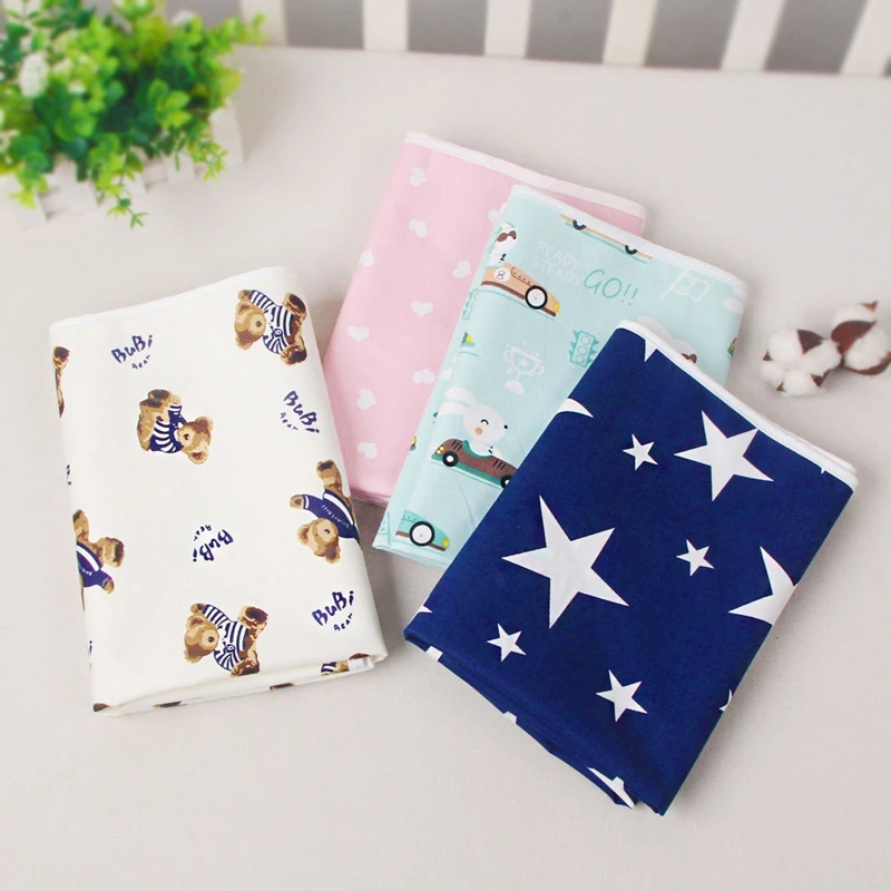 

P15C Reusable Baby Changing Mat Waterproof Breathable Diaper Mattress for Newborn Baby Pet Cotton Washable Changing Pads Mat