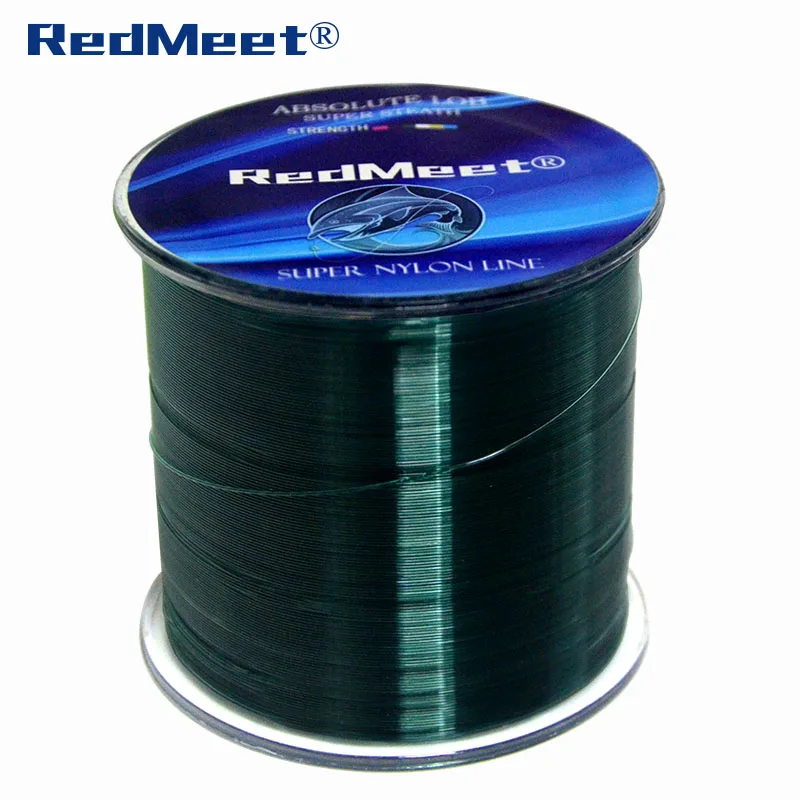 Супернейлоновая рыболовная леска RedMeet 500 м 1000 экстремально прочная однонитевая