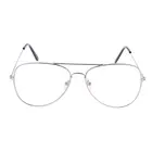 Оправа для очков, металлическая, с прозрачными линзами