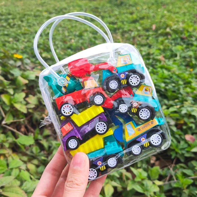 6 шт набор оттягиваемая назад машина ребенка инерции осень Пластик слайд