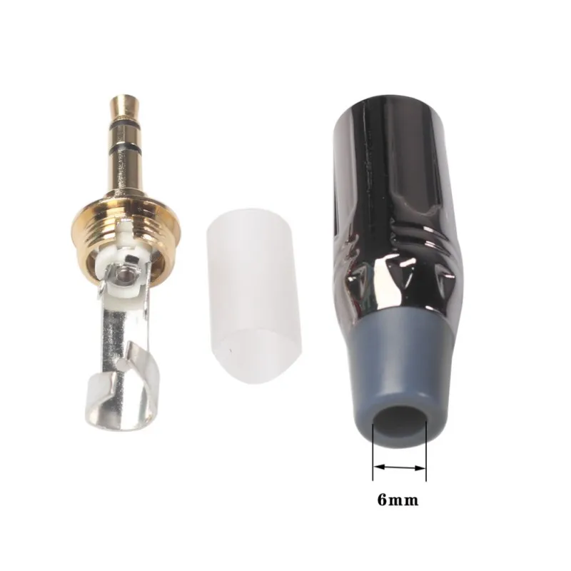 2 шт. разъем 3 5 мм R 3-полюсный позолоченный стерео адаптер для наушников сделай сам