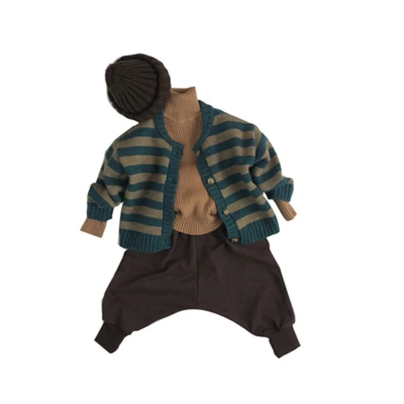 

2021 new children's clothing pullover boy sweater girl sweater knitted cotton comfortable and fashionable