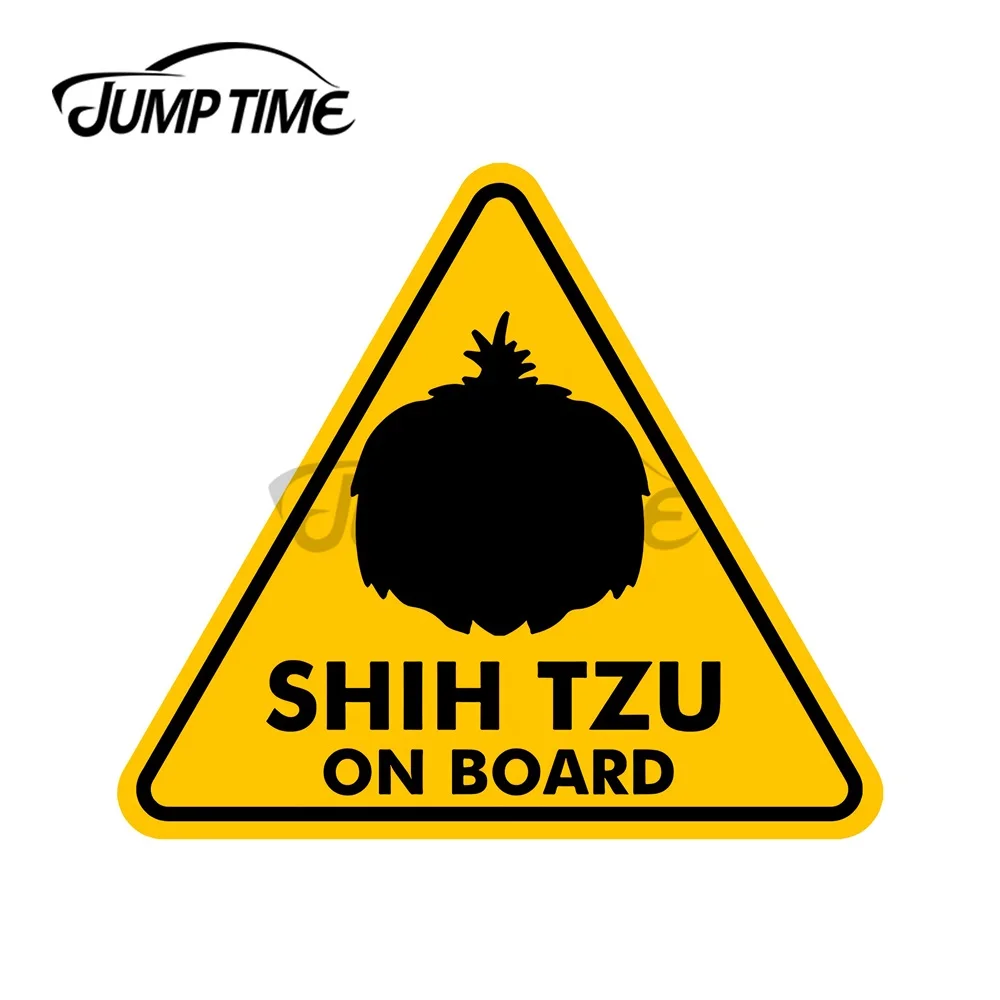 JumpTime 13x11 5 см для Shih Tzu на доске наклейка ветровое стекло Смешные автомобильные