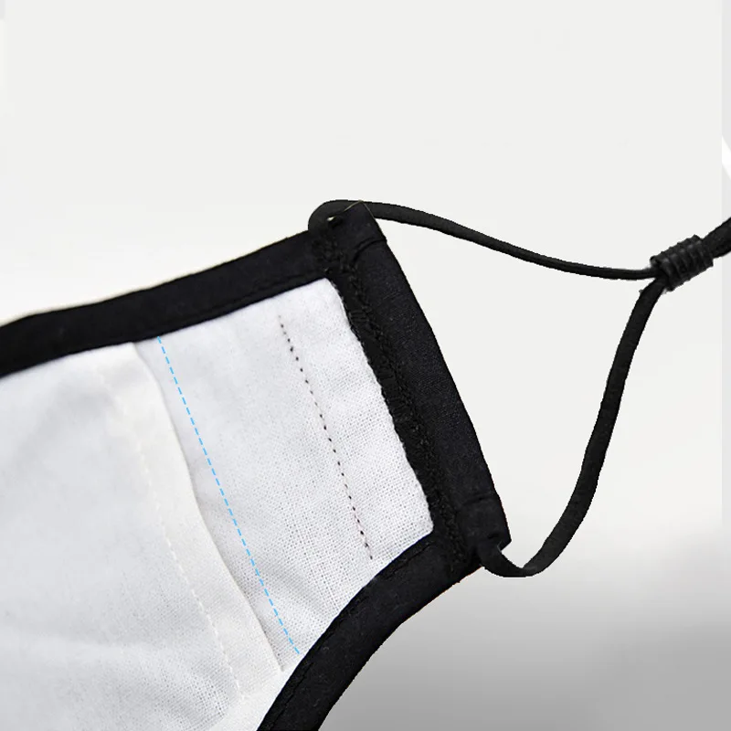 Маска хлопковая многоразовая для защиты от пыли PM2.5 с фильтром из