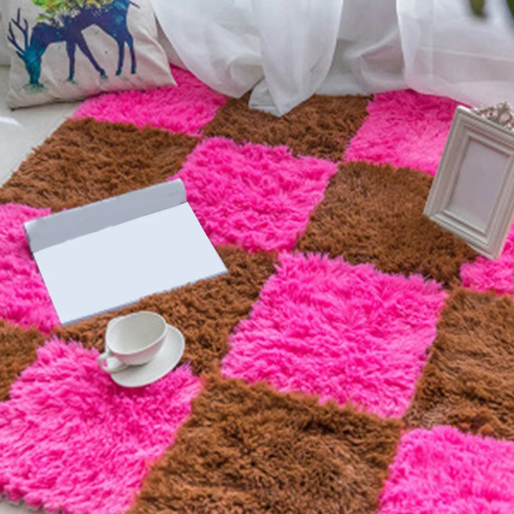 Мягкий сшитый ковер пенный для спальни напольный коврик ванной украшения дома