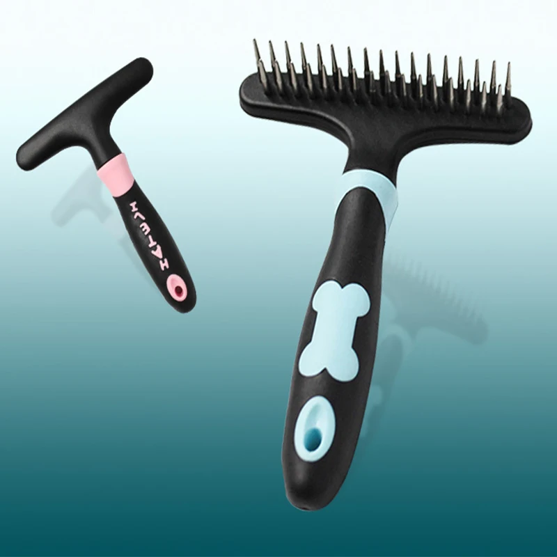 Прямая поставка расческа для вырезания шерсти домашних животных вычесывания