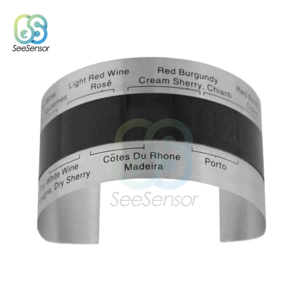 Термометр для бутылок вина нержавеющая сталь ЖК-дисплей | Дом и сад