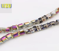 6mm hemisphere crystal glass beads color plated semi circular arc beads diy handmade jewelry necklace bracelet making