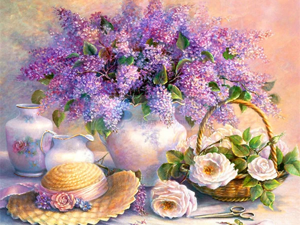 HUACAN Diamond Painting Flowers Cross Stitch Diamond Mosaic Full Layout Painting Diamond Embroidery Flowers Full Set Decoration - Цвет: FA9808