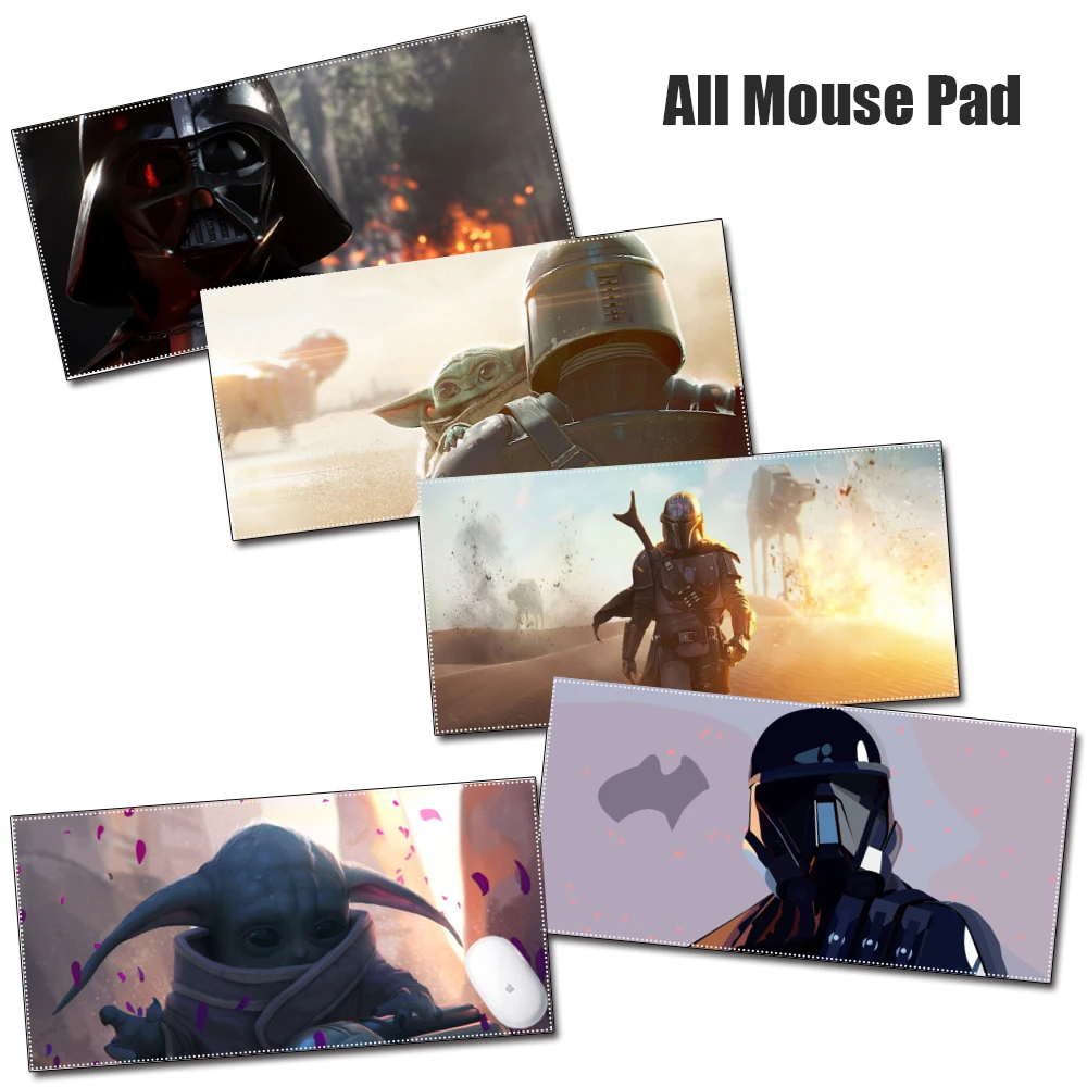 

Computer Mousepad Play Large Mat with Locking Edge High Quality Durable Star Wars Matting
