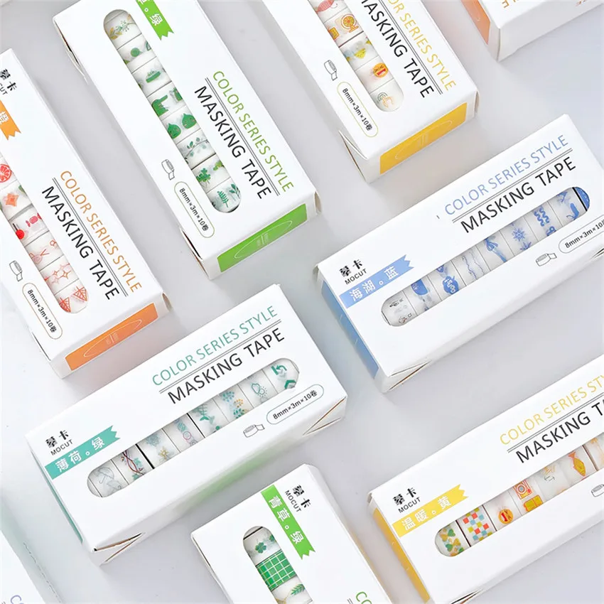 Клейкая лента для скрапбукинга 8 мм х 3 м 10 шт. | Дом и сад