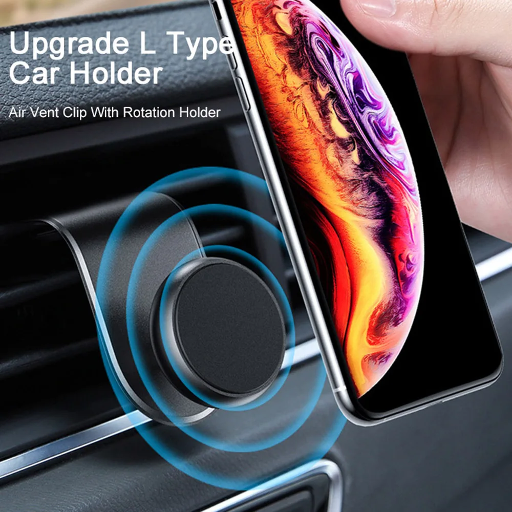 Автомобильный держатель для телефона крепкий магнитный с креплением на