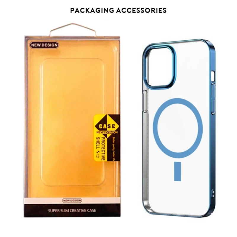 

Mgnetic Case For iPhone 12 Pro Charger Protective Case For iPhone 12 Pro Max Mini Wireless Charger Funda Transparent Thin Capas