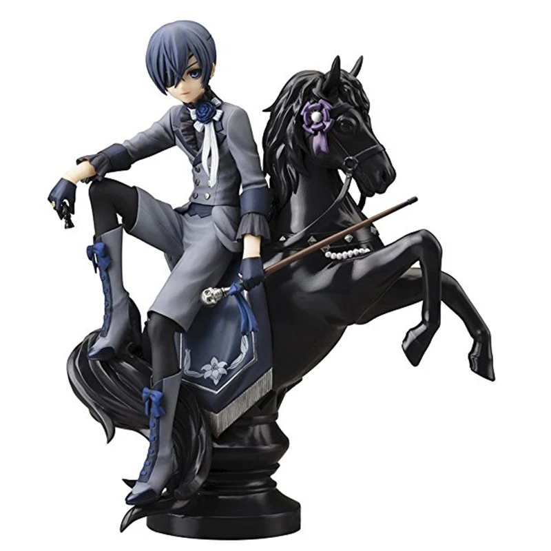 Anime Butler Ministers Sebastian Kuroshitsuji Ciel Phantomhive PVC Action Figure Figurines Collectible Model Toy statue T30 | Игрушки и
