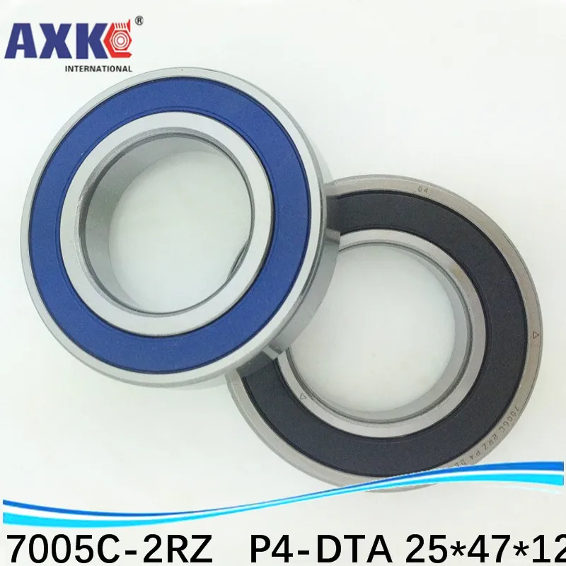 1 пара AXK 7005 7005C 2RZ P4 DTA 25x47x12 25x47x24 герметичные Радиально упорные контактные