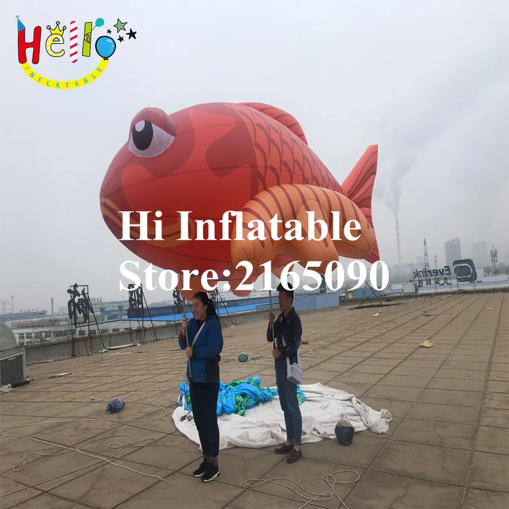 4 м длинный фестиваль городской парад мероприятие прогулка надувная рыба морское