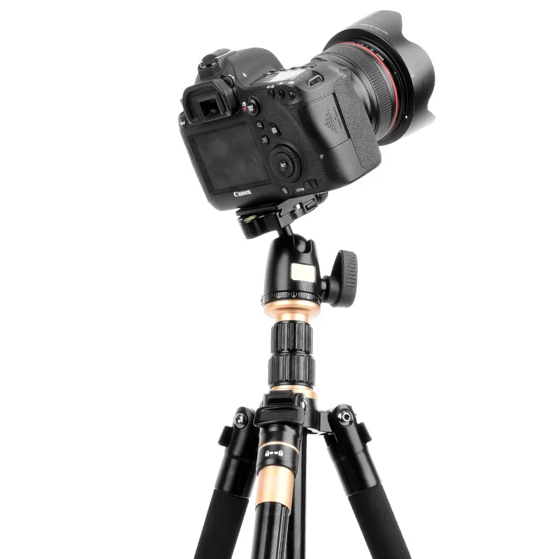 

Q555 aluminum alloy SLR camera tripod trigger travel tripod bracket