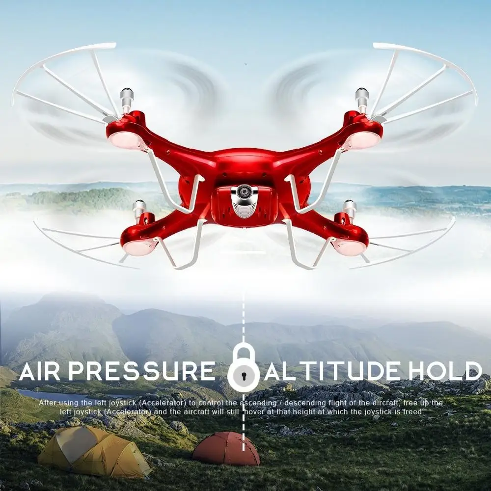 SYMA X5UW Дрон с WiFi камерой HD 720P передача в реальном времени FPV Квадрокоптер 2 4G 4CH RC