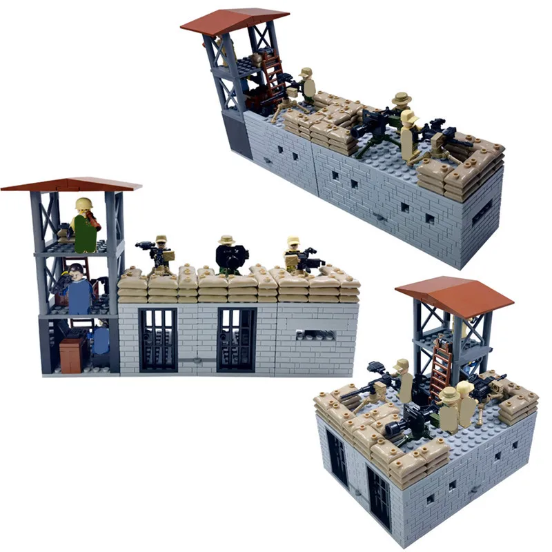Конструктор MOC WW2 для мальчиков военное оружие трансформированные армейские