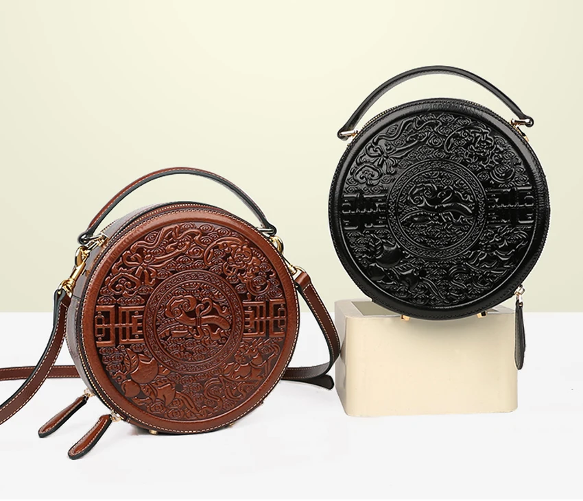 SUWERER Women Genuine Leather bag fashion cowhide Embossed bag luxury handbags women bags designer famous brand women bags
