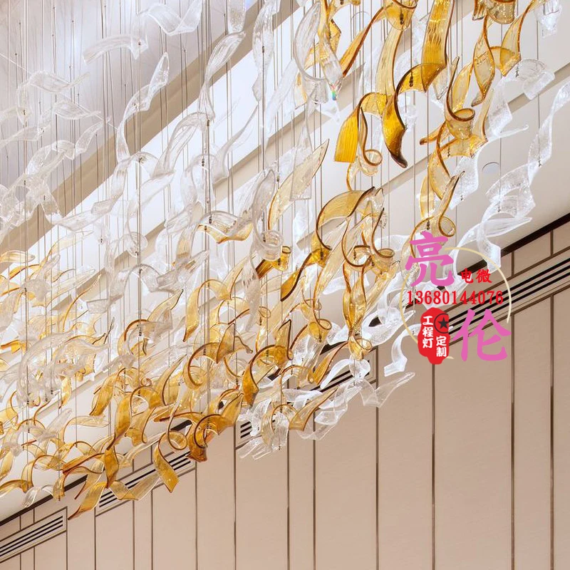 Большие весы в форме отеля лобби плавающие огни хрустальная лампа для клуба