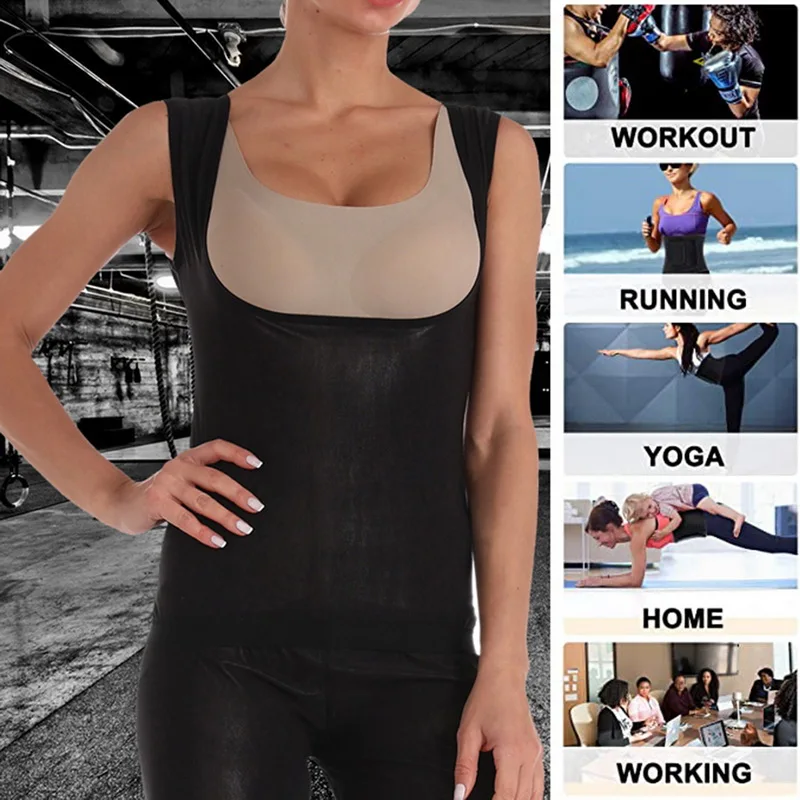 

Women Body Shaper Vest Sweat Sauna Tank Tops Waist Trainer Slimming Vest Hot Thermo Corset Gym Fitness Shapewear Modeling Strap
