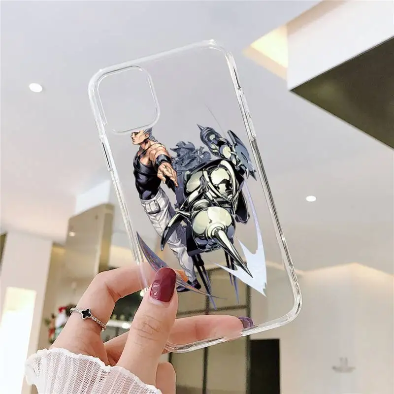 

Jojo's adventure over heaven Phone Case Transparent soft For iphone 5 5s 5c se 6 6s 7 8 11 12 plus mini x xs xr pro max