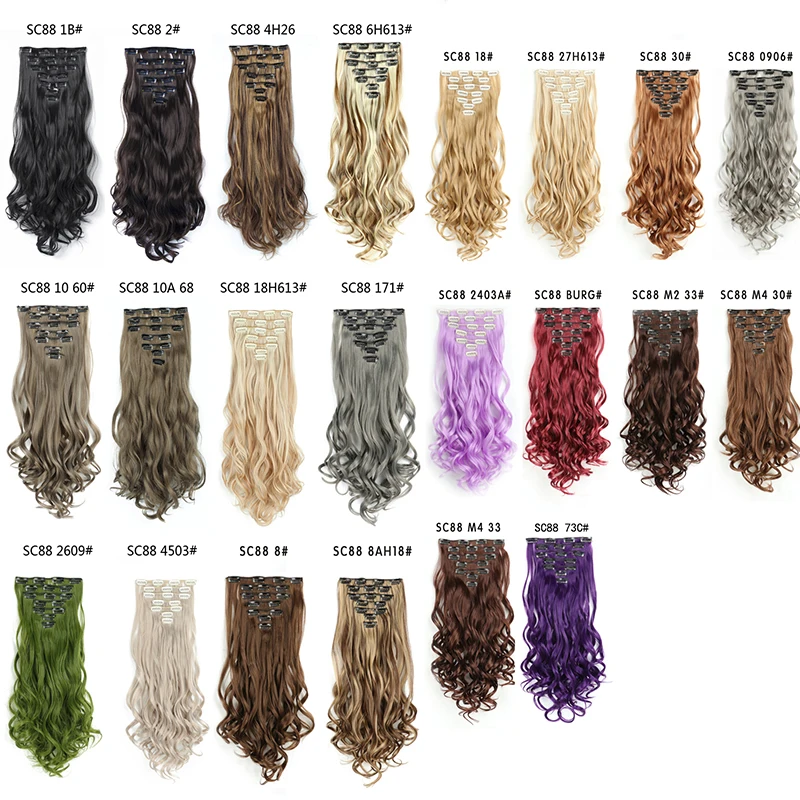 22 дюйма высокотемпературное волокно кудрявые синтетические волосы для