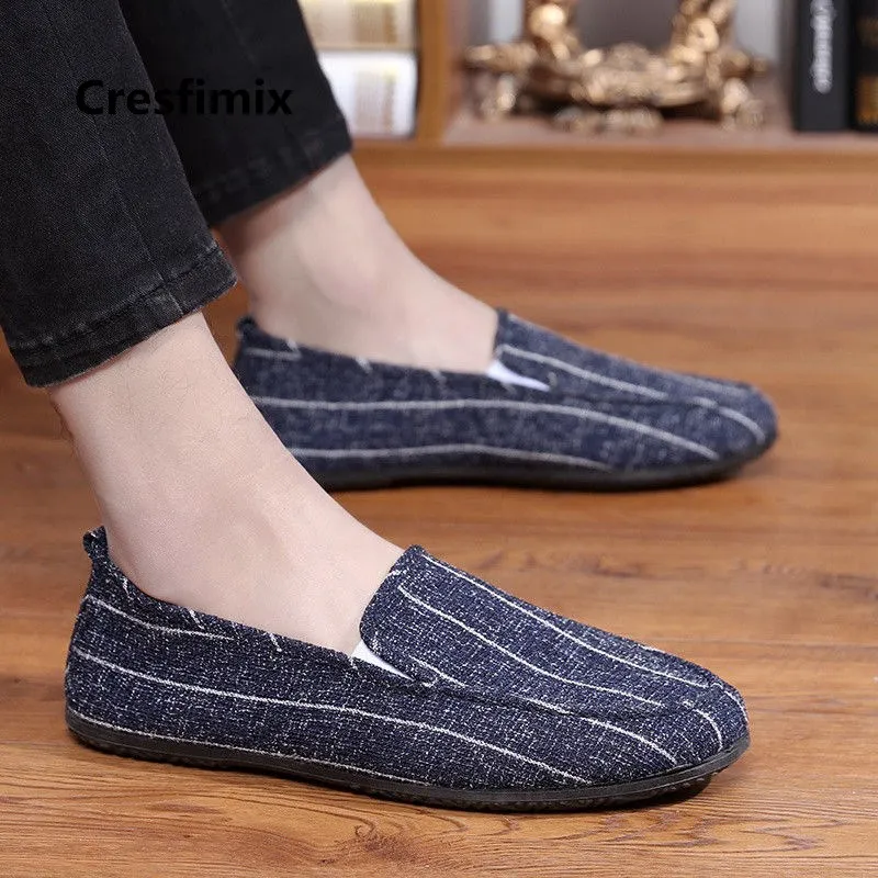 

Cresfimix male fashion plus size light weight anti skid driver flat shoes men white loafers casual street shoes for man a5540